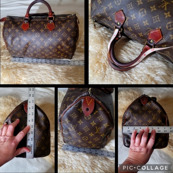Louis Vuitton Monogram Speedy 35  Authentic Vintage color Brown Used/Pre-Loved - Picture 17 of 17